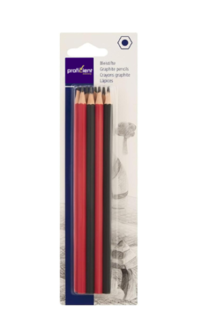Proficient Stationery Graphite Pencils – Multicolour Fine Point, Lightweight (8-Count Pack)